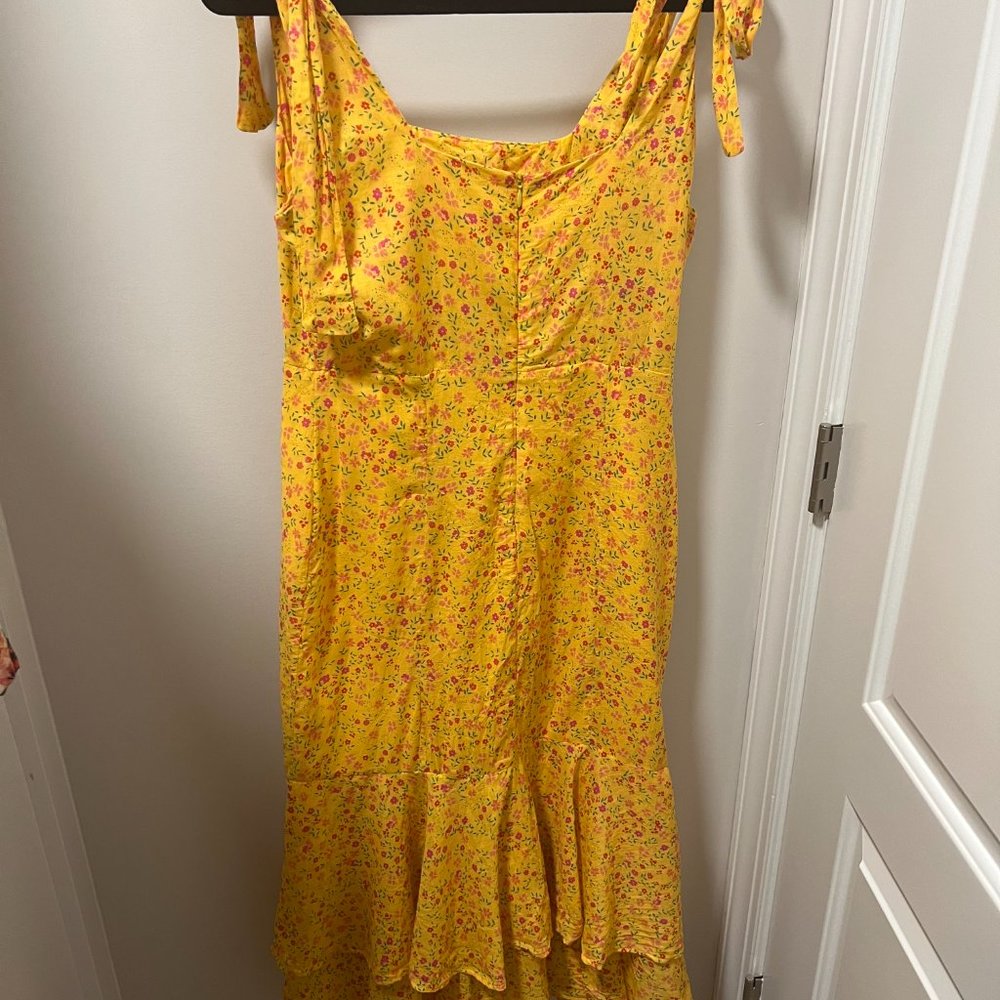 Lovers + Friends Pink Midi Dress with Vibrant Charm - Picture 5 of 7